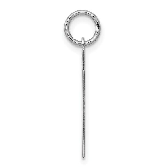 Sterling Silver, Athletic Collection, Large Polished Number 7 Pendant - Picture 2 of 5